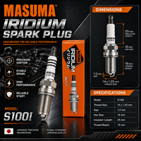 Bougie d'allumage Iridium S100I MASUMA 5464 BKR5EIX-11IK16TT pour TOYOTA 90919-01192 HYUNDAI, pièces détachées automobiles et pièces de rechange pour voitures