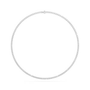 Collar de tenis con diamantes de corte redondo personalizables de 7.00 Ct DEF VVS, diamantes cultivados en laboratorio en oro macizo de 14K para fiesta de compromiso - Product Image 3