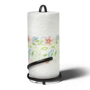 Crafts Village TH-7555 Durable Handmade Modern Heart Design Iron Metal <b>Black</b> <b>Towel</b> Paper <b>Holder</b> for Home Kitchen Tabletop - Product Image 4