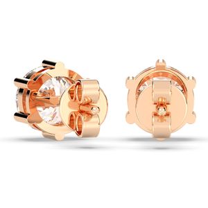 REYES, nuevo diseño, pendientes de oro macizo de 14 quilates con moissanita y cierre de rosca para mujer, regalos clásicos de boda y compromiso, joyería fina - Product Image 3