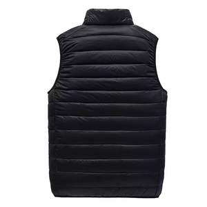 Gilets pour hommes personnalisés hiver chaud col montant hommes respirant léger sans manches veste Gilets gilet veste OEM entretenu - Product Image 2