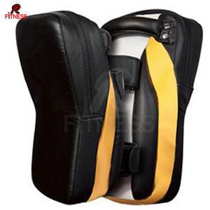 Almohadillas de Boxeo Curvas de Cuero Vacuno de la Mejor Calidad al por Mayor, Almohadillas de Muay Thai, Almohadillas de Boxeo para Patadas, Personalizadas - Product Image 2