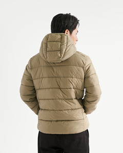 Chaqueta Acolchada de Manga Larga para Hombre, Transpirable, de Alta Calidad, con Capucha, Casual, Sólida, 100% Nailon, Talla Personalizada, Otoño, Estilo Vietnamita - Product Image 2