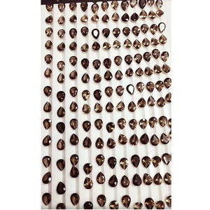 637 piezas de cuarzo ahumado Natural 8x6mm Pera faceta 628 CTS lote Iroc Ventas Calidad Topacio ahumado corte piedra preciosa suelta US $115 para todos - Product Image 1