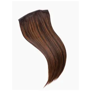 Conjunto de 3 extensões de cabelo com clipe de bronze balayage sem costura com 100% remy virgem à venda por exportadores