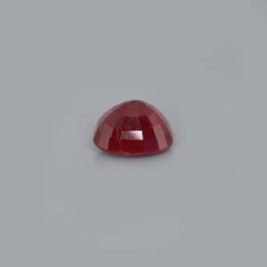 Rubis naturel 10 carats, taille émeraude ovale, rouge brun, pierre précieuse facettée pour bijoux, créé en laboratoire, traité thermiquement, 8mm 6mm - Product Image 3