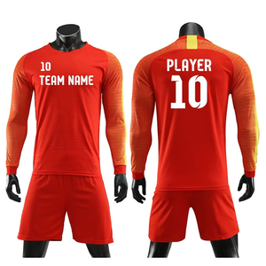 Camiseta de fútbol de manga larga personalizada sublimación ropa de fútbol 100% poliéster de secado rápido camiseta de fútbol - Product Image 1