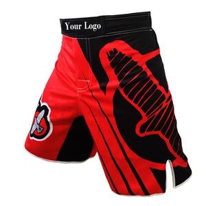 Premium Elástico Sublimado Cordón Mma Fight Shorts pantalones cortos de boxeo Haga sus propios pantalones cortos MMA personalizados con bolsillos para hombres - Product Image 2