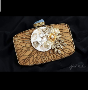 Sacs à main de soirée en métal nacré pour femmes, meilleur sac à main de soirée à BAS PRIX PAR LUXURY CRAFTS - Product Image 4