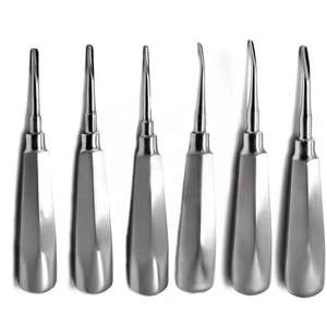 Instrumental Quirúrgico para Cirugía Oral, Juego de Elevadores de Raíz para Luxación Dental, 6 Piezas, Acero Inoxidable - Product Image 1