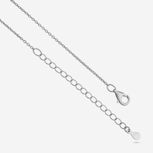 92.5 Silver <b>Necklace</b> with Diamond Ball Shape for Wedding Occasions-188865 - Product Image 5