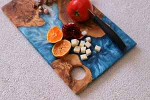 Tabla de Cortar de Madera de Resina de Primera Calidad para Cocina, con Madera de Acacia y Mango, con Grosor Equilibrado - Product Image 4