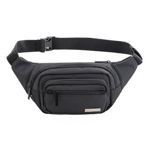 High Quality Black Waist <b>Bag</b> Unisex <b>Crossbody</b> Chest <b>Bag</b> Custom Made for Adults Casual & Gym Use Made in Pakistan - Product Image 1