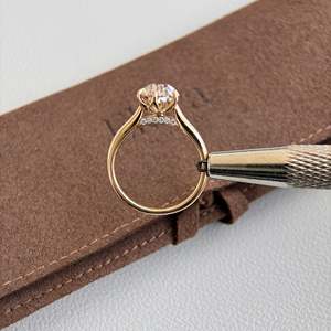 Anillo de diamante con corte antiguo, cultivado en laboratorio, de Alfa-Champagner, tipo Birnenfrmiger - Product Image 5