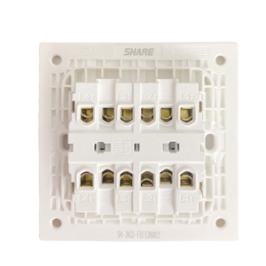 Interrupteur mural électrique haut de gamme élégant 2 gangs multi-voies 10A 250V PC Garantie 15 ans Certifié ISO9001 Personnalisable - Product Image 6