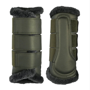 Bottes de brossage pour chevaux de haute qualité avec absorption des chocs et protection complète du tendon conçues et fabriquées - Product Image 1