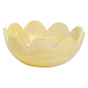 Ensaladera de resina ecológica de nuevo estilo de lujo, cuenco para servir seguro para alimentos de colores profundos para fiestas a la venta a granel de La India - Product Image 1