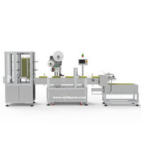 Etiquetadora automática SKILT para bandejas de huevos, etiqueta de tapa autoadhesiva plana con pantalla táctil PLC para cartones de huevos de metal y vidrio