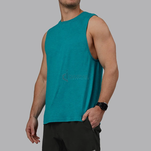 Débardeur vierge pour hommes pas cher Stringer Muscle Fitness Gym gilet d'entraînement sans manches fabricant - Product Image 2