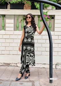 ชุดเสื้อผ้า2ชิ้นทำจากผ้าเรยอนแบบดั้งเดิมผ้าเรยอนน้ำหนักเบาแห้งเร็วมีกระเป๋าพิมพ์ลายดอกไม้สำหรับผู้หญิงใส่ไปงานปาร์ตี้ในวิทยาลัยสำนักงาน - Product Image 5