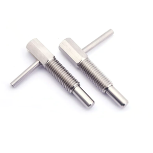 Pasador de indexación en forma de L LBLT, pasador de seguridad con extensión de tope de corriente, pasador de posicionamiento con resorte de émbolo - Product Image 1