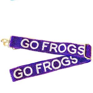 GO DAWGS Broderie Artisanale Artisanale Mode Sangle Perlée Ceinture Miroirs Symboles Boucle Perlée Décorative Coton Fait Main - Product Image 3