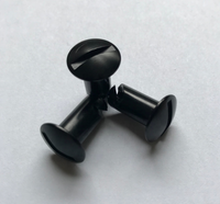 Boutons Dzus en alliage noir de 5/16 x 0,500 pouces, à quart de tour, pour pièces de voiture de course
