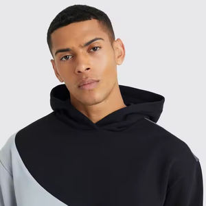 Sudadera con capucha de algodón 100% de moda para hombre Logotipo personalizado Impreso Ajuste de gran tamaño con peso pesado 450 GSM para invierno - Product Image 3