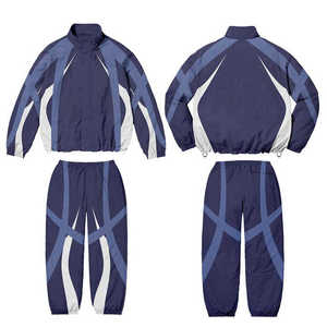 Conjunto Deportivo Cortavientos de Nylon Estampado Retro Vintage Personalizado para Hombre - Diseño 2 en 1 Transpirable - Product Image 3