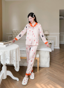 เสื้อผ้าผ้าไหมฝรั่งเศสคอเสื้อยืดและกระดุมสำหรับทารก B760ให้นมบุตร - Product Image 4