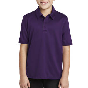 Chemise à col de couleur noire Chemises de travail légères avec 3 boutons Polo en piqué Polo de performance disponible en grand et grand - Product Image 3