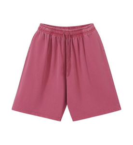 Shorts amples et respirants pour hommes, noir délavé, coupe décontractée, taille élastique, style streetwear, personnalisables, en tissu épais, pour le quotidien - Product Image 4