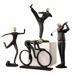 Statues et sculptures Décoration intérieure Ornements de lecture sur l'anneau en fonte Décoration de la maison Ornements de bureau - Product Image 4