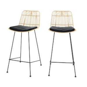 Meubles de bar de cuisine en rotin et osier naturel, tabouret de comptoir en rotin naturel, tabouret de bar Lulu de meilleure qualité avec design classique - Product Image 1