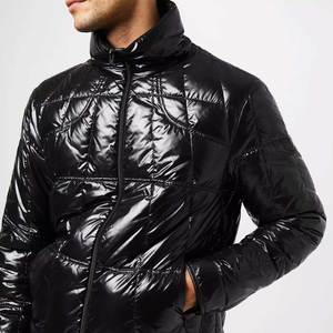 OEM elegante chaqueta acolchada para hombre pesado invierno acolchado impermeable aislamiento burbuja abrigo moda cálido al aire libre ropa casual - Product Image 5