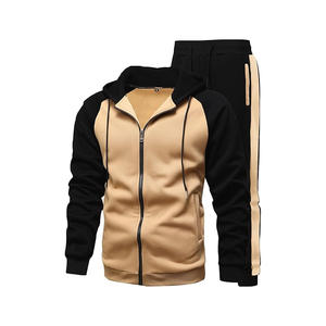 Vente en gros de survêtements 2 pièces pour hommes, tenues de sport de course, survêtement avec cordon de serrage et ceinture, style unique - Product Image 1