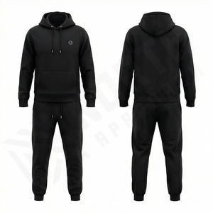 Survêtement pour homme 100% coton, sweat-shirt personnalisé, tissu respirant, logo personnalisé, survêtement de course en plein air, tenue de sport pour homme, tenue de fitness - Product Image 1