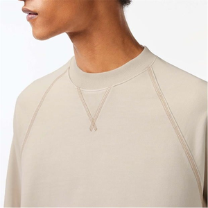 Sweat-shirt à col rond pour homme, décontracté, lourd, uni, 100% coton, pull-over, logo personnalisé - Product Image 4