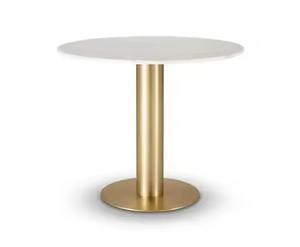 Mesa central de metal con forma de rectángulo de diseño moderno con piedra sinterizada, parte superior de mármol, muebles de sala de estar exigentes, gran oferta - Product Image 2