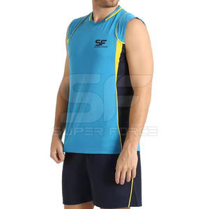 Uniforme de voleibol de malla transpirable con absorción de humedad y tela de rendimiento de secado rápido Conjunto de uniforme de voleibol hecho a medida - Product Image 3