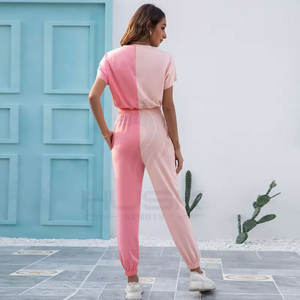 Chándal de moda con hombros descubiertos para mujer, chándal de doble Color, diseño personalizado, precio al por mayor, chándales de nuevo estilo - Product Image 3