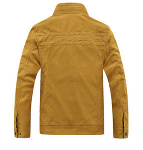 Vestes en cuir imperméables de qualité supérieure pour hommes, à manches longues, avec fermeture éclair, motif uni, couleur personnalisée, en toile, pour l'hiver, MS-LJ-06 - Product Image 2