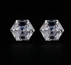 Moissanita de Corte Hexagonal Color D, Diamante Suelto, Corte Excelente para Joyería Personalizada, Regalo para Ella - Product Image 4