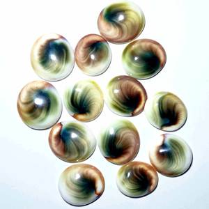 A-one Qualité 100% Naturel Lâche Vert Quartz Pierres Précieuses Lisse Cabochon Shiva Eye pour Bijoux Jouer ou Feu Produit Exclusif - Product Image 1