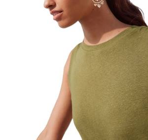 Venta al por mayor de ropa activa de secado rápido Singlet Mujeres Running Precio barato Tallas grandes Mujeres Tank Tops Cuello redondo Color sólido Slim Fit - Product Image 6