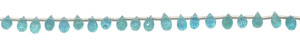 Perles lisses en apatite bleu ciel naturel, 6-8 mm, 18-22 carats, 8 pouces, pour la fabrication de bijoux - Product Image 3