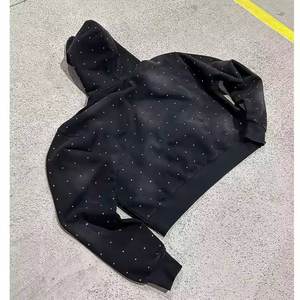 Streetwear Best Selling <b>Distressed</b> Applique Embroidery Hoodies <b>Top</b> Quality Design Your Own Hoodies For Men In Stock - Product Image 5