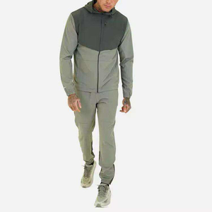 2025 personnalisé hommes survêtement coupe-vent tenues Nylon ensemble costume Sport veste piste Jogging demi fermeture éclair survêtements pour hommes - Product Image 1