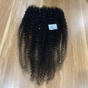 Vente chaude suisse dentelle frontale 28 pouces longueur birman bouclés vietnamien cheveux humains Fronta/perruque avec couleur naturelle Texture supérieure - Product Image 3