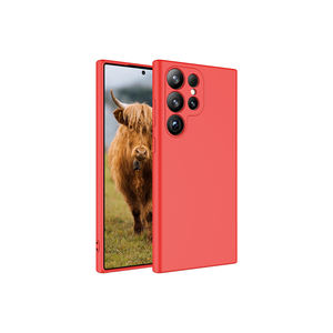 Funda Protectora de Silicona Líquida Roja Premium para Samsung Galaxy S25 Ultra NXXA, Serie Mara, Diseño Animado, Gratis - Product Image 1